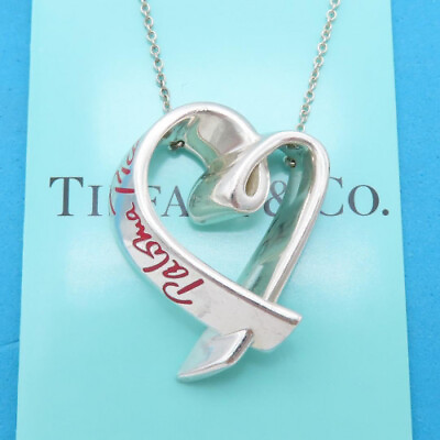 #ad hard to find Tiffany Paloma Picasso Large Loving Heart Necklace limited From JP $230.87