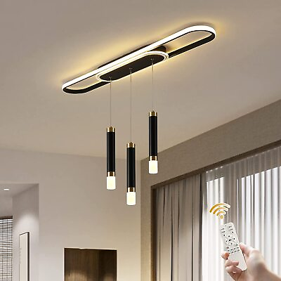 #ad Modern LED Ceiling Chandelier Remote Pendant Lights Kitchen Island Living Room $100.99