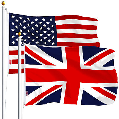 #ad Wholesale LOT 3#x27;x5#x27; USA AMERICAN amp; 3#x27;x5#x27; British Union Jack United Kingdom Flag $16.99