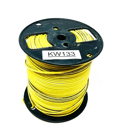 #ad 450ft Cerrowire THHN THWN 2 Cooper Wire 10 AWG 19 Strand Yellow Made in USA $159.97