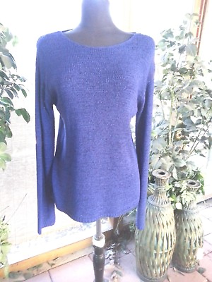 #ad Sweater Vibrant Dark Blue Long Size S P CHAUS amp; CO. $9.00