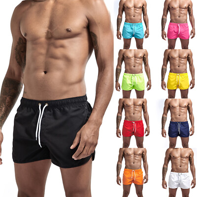 #ad Swimwear Beach Summer Trunk Briefs Men Swimming Board Shorts Swim Shorts Trunks $10.99