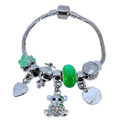 #ad New Designer Stylish Rhodium Diamante Teddy Bracelet 6 3147 GBP 8.00