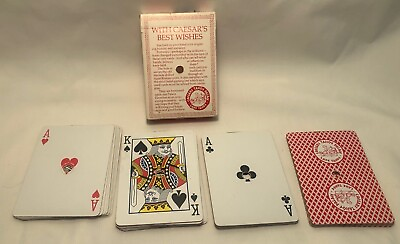 #ad Lake Tahoe CAESAR#x27;S TAHOE PALACE Retired Souvenir Playing Cards w Center Hole $4.99