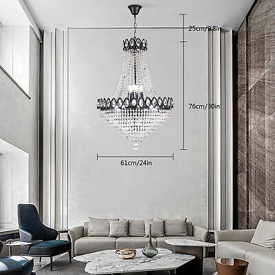 #ad K9 Crystal Modern Luxury Chandelier Ceiling Pendant Light Lighting Lamp Fixture $241.40