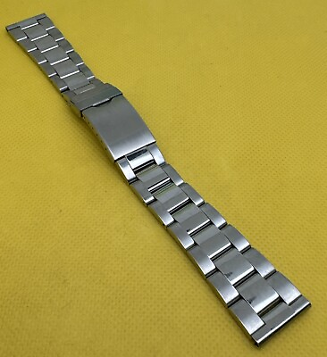 #ad Oyster Style 20mm Bracelet STAINLESS STEEL NOS To Fit $19.99
