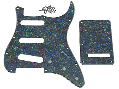 #ad Abalone Pearl ST SSS Guitar Pickguard Back Plate with Screws for American Strat $9.79