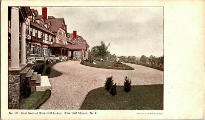 #ad 1906. EAST FRONT OF BRIARCLIFF LODGE. BRIARCLIFF MANOR NY POSTCARD. T25 $8.00