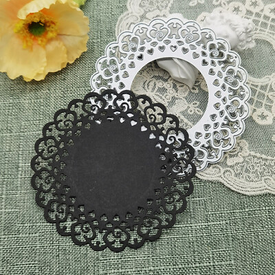 #ad Circular Lace Frame Metal Cutting Dies Scrapbooking Embossing Stencils Template $3.95