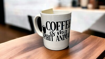 #ad Coffee Is My Spirit Animal Funny Coffee Mug Saying Mug Gag Gift 15 OZ $9.97