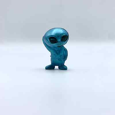#ad #ad 1quot; Mini Blue Vinyl Alien Figure Spaceman Shiny Hand in Pocket Guy $9.00