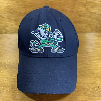 #ad Captivating Headwear Notre Dame Fighting Irish Strapback Hat Blue EmbroideredH46 $14.87