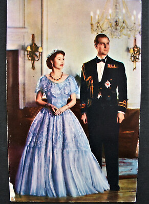 #ad #x27;54 Queen Elizabeth II Souvenir Postcard 🌟 Card Canada Stamp Lot Duke Edinburgh $7.95