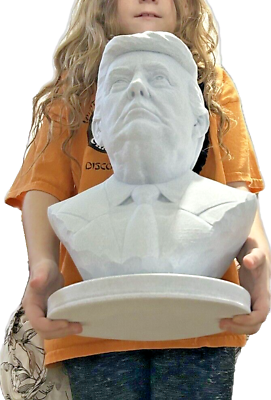 #ad Gigantic 343MM Tall President Donald Trump Bust Marble 3d Print FREE Gift lt;Øß $100.00