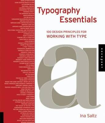 #ad Typography Essentials: 100 Design Principles for Working with Type Desig GOOD $4.82
