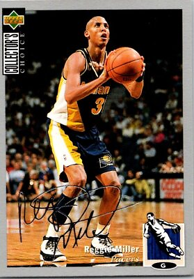#ad 1994 95 Collector#x27;s Choice #31 Reggie Miller Silver Signature basketball card 2N $1.05