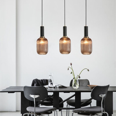 #ad Glass Pendant Lighting Kitchen Lamp Bar Pendant Light Living Room Ceiling Lights AU $97.51