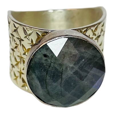 #ad DTR Jay King Sterling 925 Silver Labradorite Ring Size 10 $44.00