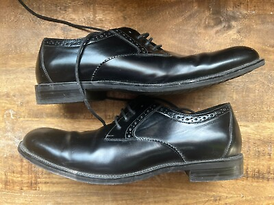 #ad Stacy Adams Mens Shoes Black Leather Lace Up Oxford Size 9 $24.99