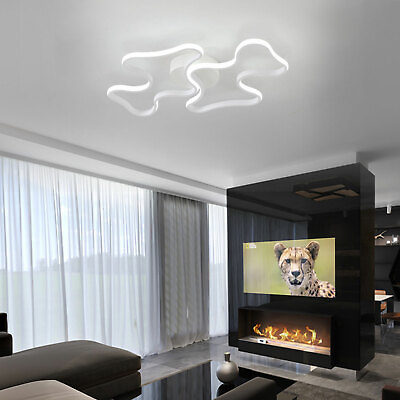 #ad Chandelier Lamp Cloud Design Flush Mounted LED Ceiling Light For Home Bedroom $40.85