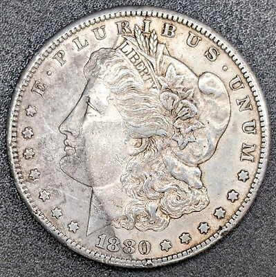 #ad 1880 S U.S. $1 Morgan Silver Dollar Nice Circulated Condition Coin $42.99