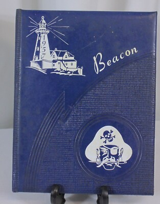 #ad Vtg Harbor Beach Michigan Yearbook 1957 High School Beacon Pirates Unsigned $23.99