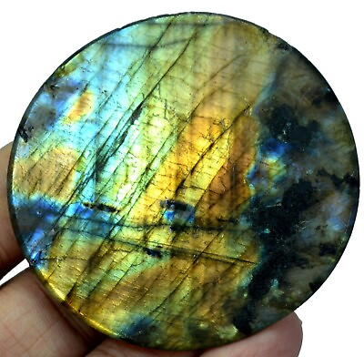 #ad Bi Color Stunning Natural Round Labradorite Flawless Crystal Gemstone RA017 $33.00