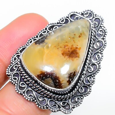 #ad Beautiful Septarian Gemstone 925 Sterling Silver Handmade Ethnic Jewelry Ring 7 $16.52