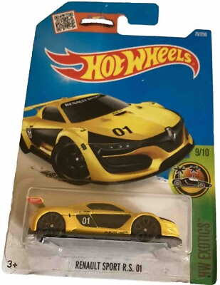 #ad Hot Wheels Hw Exotics Renault Sport R.S. 01 79 250 Yellow $1.99