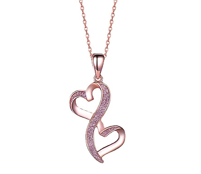 #ad Love Infinity Necklace Sterling Silver Pendant Romantic Jewelry Gift for Her $14.99