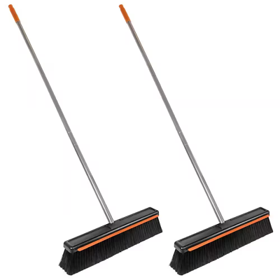 #ad 18 In. Interchangeable Push Broom with Squeegee 2 Count $37.99