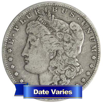 #ad 1878 1904 $1 Morgan Silver Dollar Very Good Very Fine VG VF $41.77