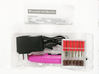 #ad Nail File Art Electric Drill File Acrylic Manicure Pedicure PINK Salon Beauty $8.61