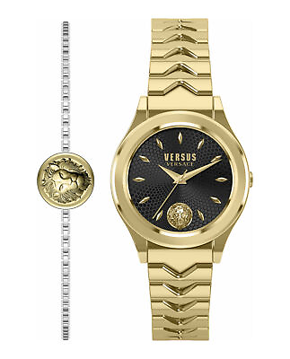#ad Versus Versace Womens Mount Pleasant Gold 34mm Bracelet Fashion Watch $138.00