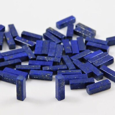 #ad Natural Lapis Lazuli Rectangle Both Side Flat Back 8x10mm To 20x25mm Gemstone $213.50
