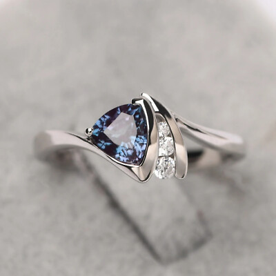 #ad Elegant 925 Silver Filled Cubic Zircon Ring Women Jewelry Wedding Gift Sz 6 10 C $3.14