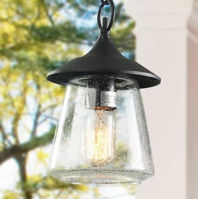 #ad #ad LNC Modern Farmhouse Black Outdoor Pendant Light 1 Light Hanging light $54.99