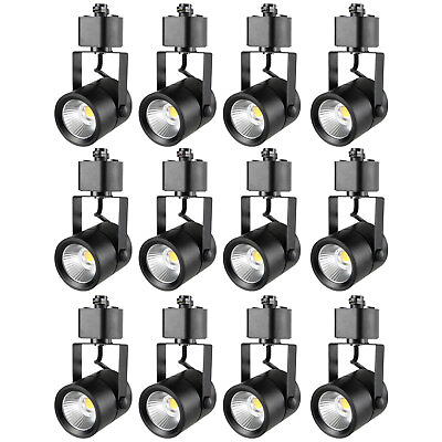 #ad VEVOR LED Track Lighting Heads Dimmable H Type Fixtures 12 Pack 6.5W 3000K 470lm $69.99