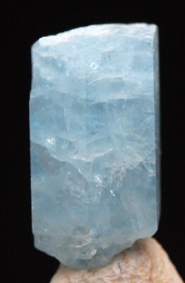#ad AQUAMARINE Specimen Blue Crystal Cluster Mineral MEXICO w ID card $7.79
