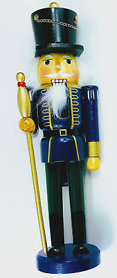 #ad Nutcracker British Royal Guard 14 Inches Tall Wooden Traditions a11 $14.41