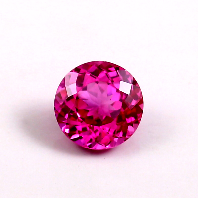 #ad 9.6 CT Flawless Natural Royal Pink Sapphire Round Cut CERTIFIED Loose Gemstone $23.39