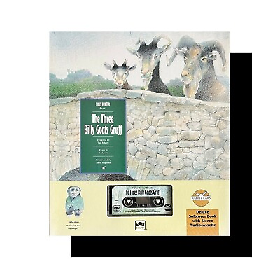 #ad Vtg Kids Audiobook 3 Billy Goats Gruff Holly.Hunter Book On Tape Cassette Golden $6.99