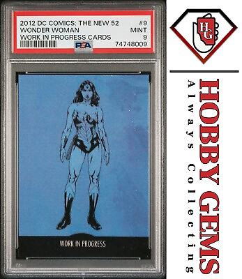 #ad WONDER WOMAN PSA 9 2012 DC Comics The New 52 Work in Progress 3 D Lenticular #9 $29.99