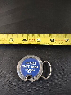 #ad Vintage Theresa State Bank Wisconsin Keychain Key Ring Chain Fob Hangtag *133 B $15.00