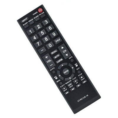#ad New CT RC1US 16 For Toshiba TV Remote Control 32L2200U 32L2300U 32L2400U 40E210U $6.52