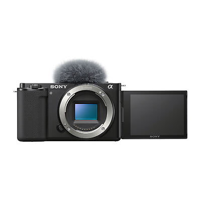 #ad Sony Alpha ZV E10 APS C Interchangeable Lens Mirrorless Vlog Camera Body Black $598.00