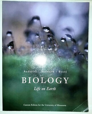 #ad Biology. Life on Earth. Custom Edition for the University of Minnesota. Audesirk $60.00