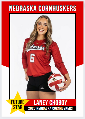 #ad 2023 Laney Choboy Future Stars College Rookie Card Nebraska Corn Huskers #6 $9.99