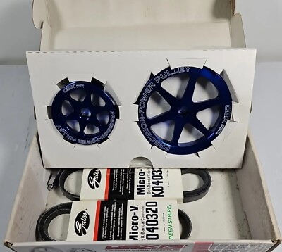 #ad OBX R RACING SPORT Performance Underdrive Pulley Kit 92 95 Civic DX BLUE $77.33