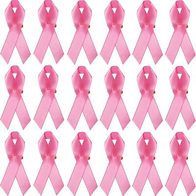 #ad Pink Ribbons Satin Pins Breast Cancer Awareness Safety Pins 200 $27.26